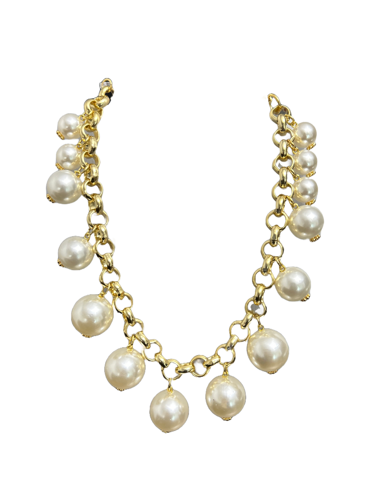 Maldita Rita Pearled Gold Necklace