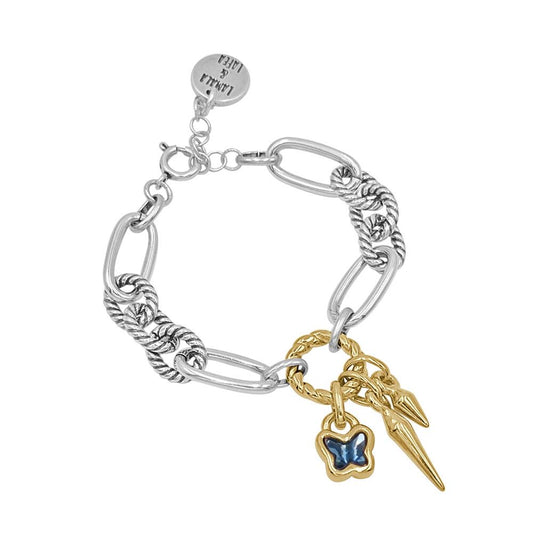 Let’s Fly Blue Bicolor Bracelet