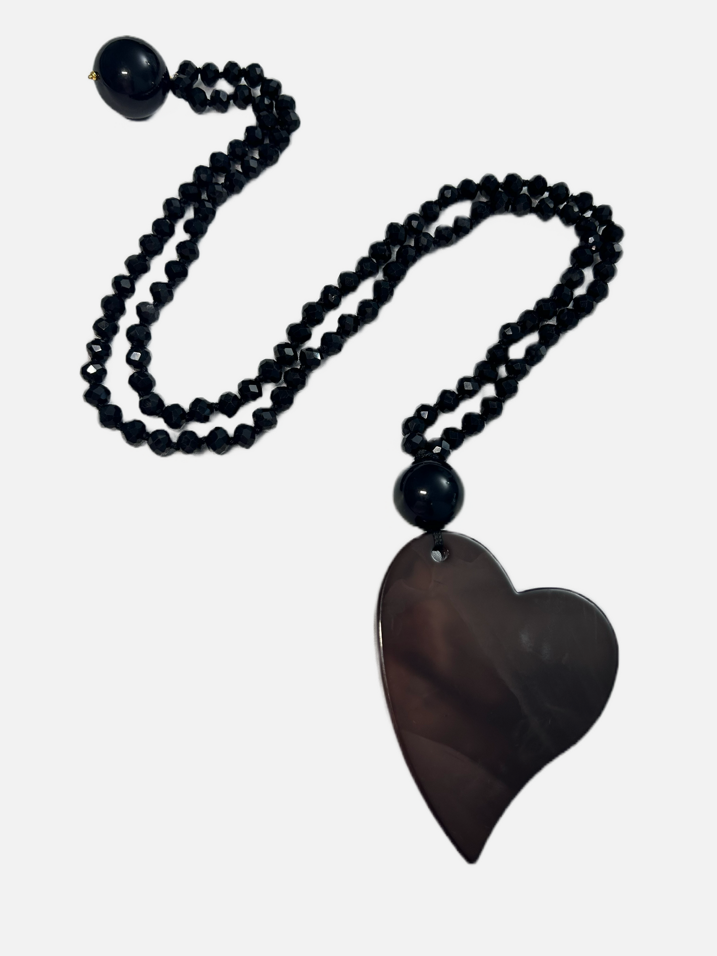 Cammeo Long Heart Necklace