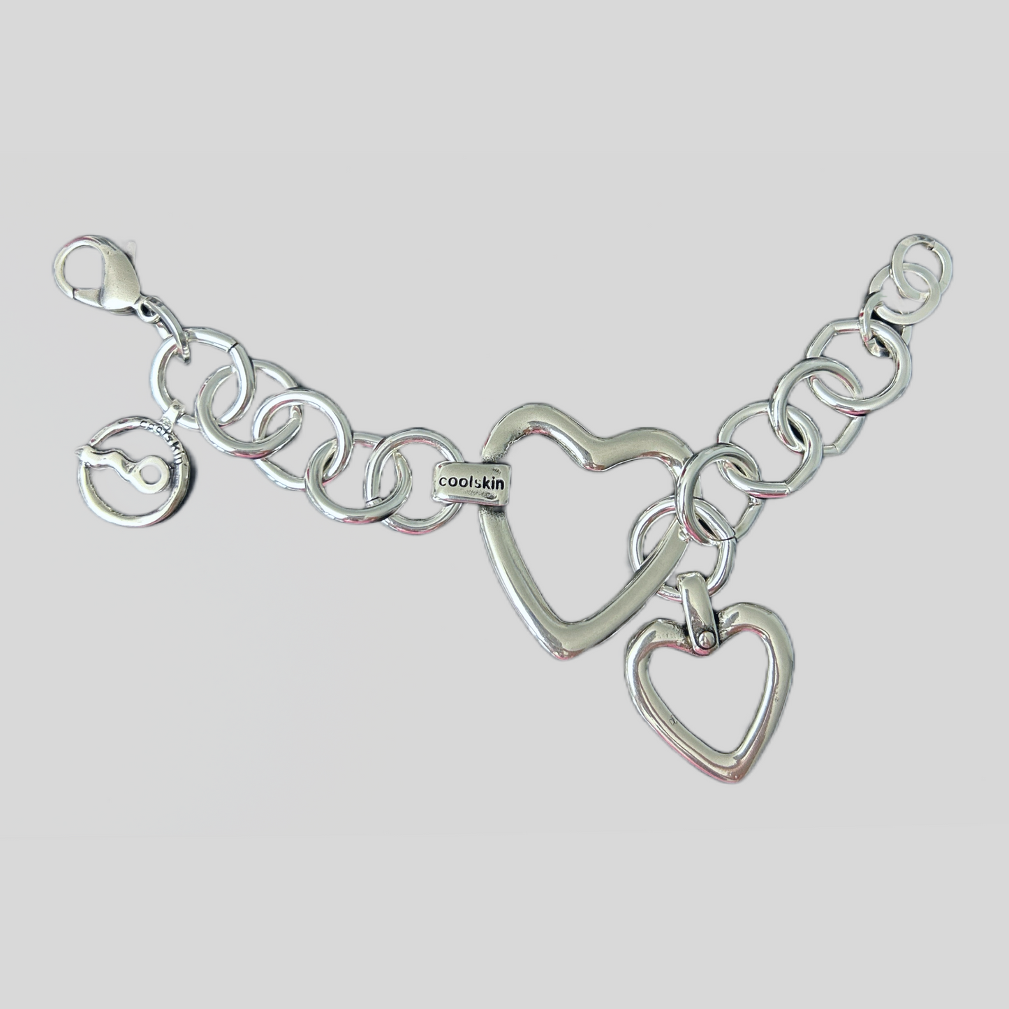 Coolskin Silver Hearts Bracelet