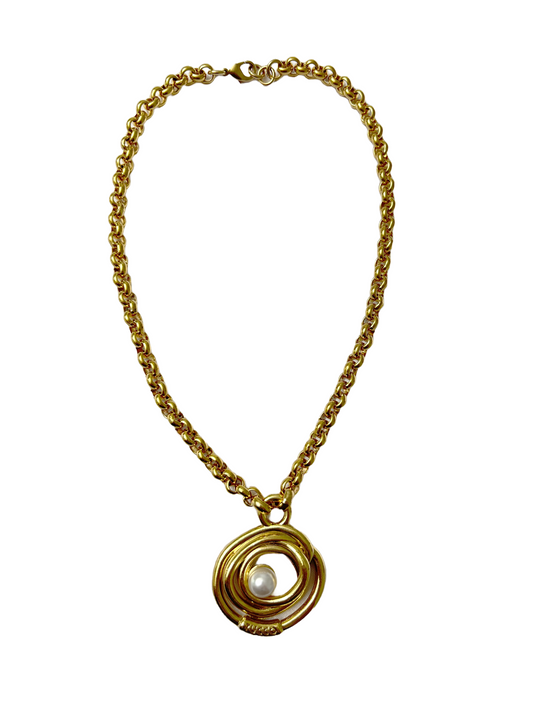 Tucco Golden Pearled Necklace