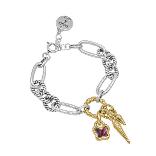 Let’s Fly Rose Bicolor Bracelet