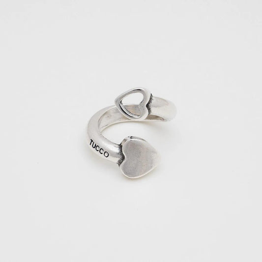 Tucco Silver Hearts Ring