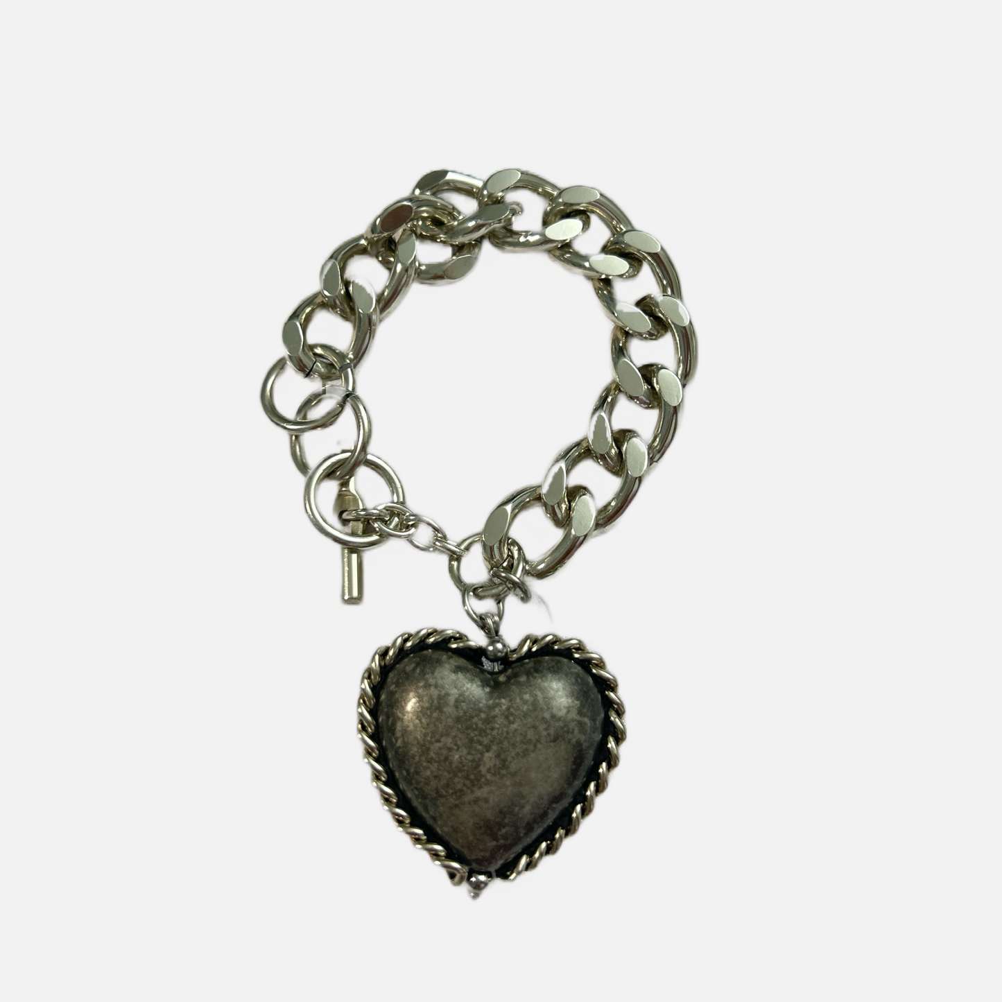 B.E. Grey Heart Bracelet