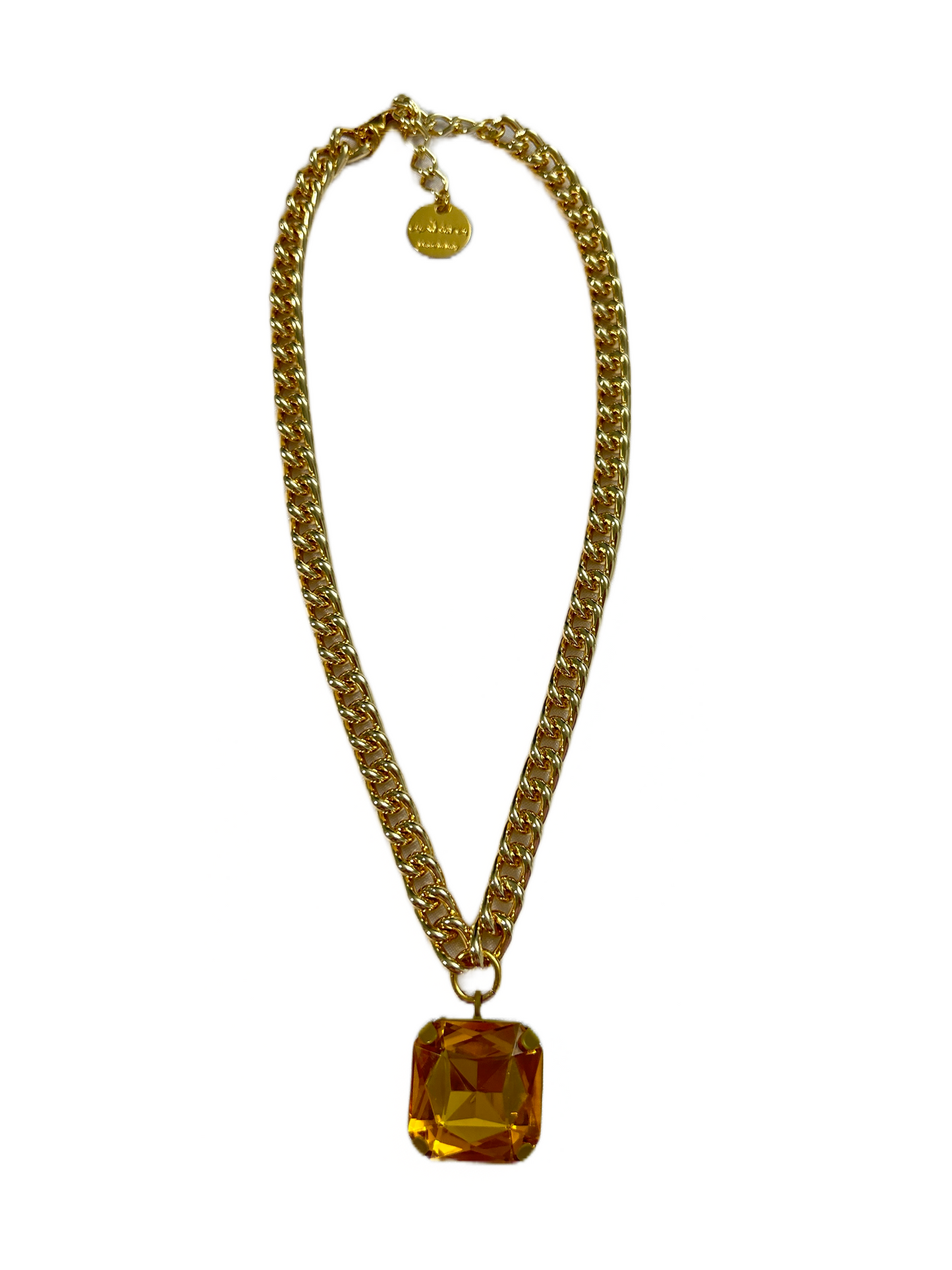 Antura Orange Tornasol Necklace