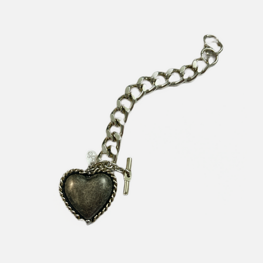 B.E. Grey Heart Bracelet