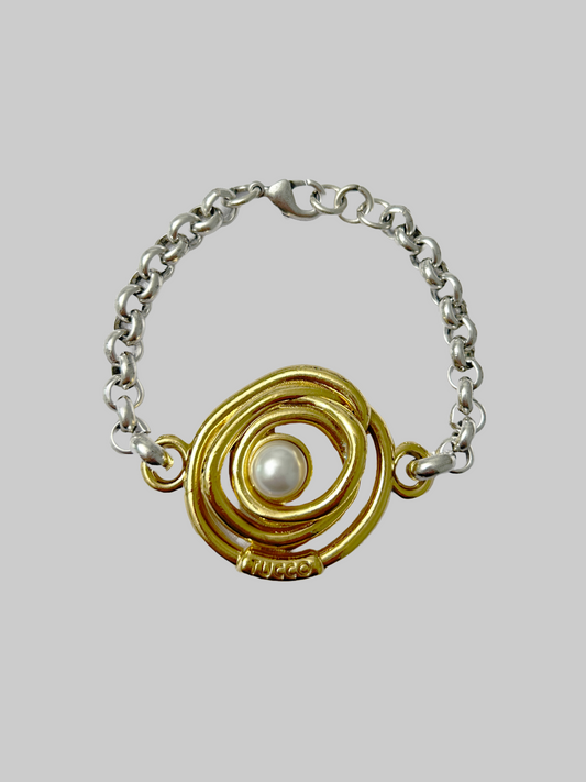 Tucco Bicolor Pearled Bracelet