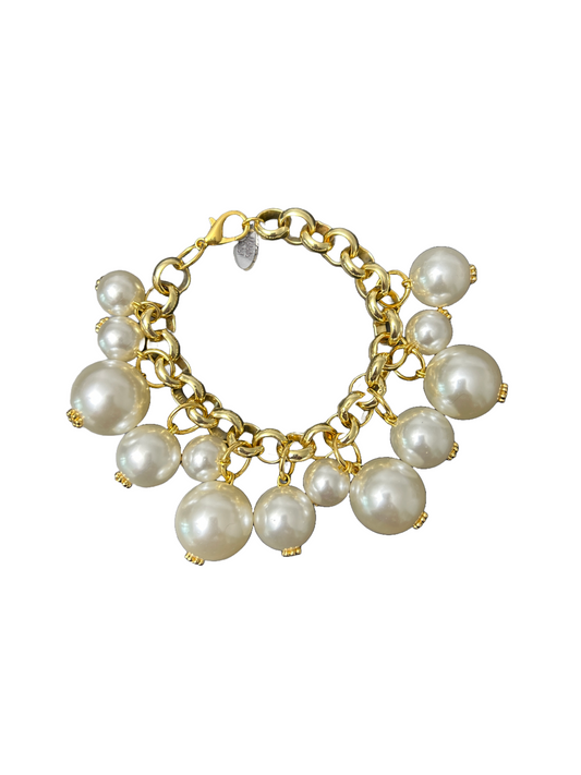 Maldita Rita Pearled Gold Bracelet