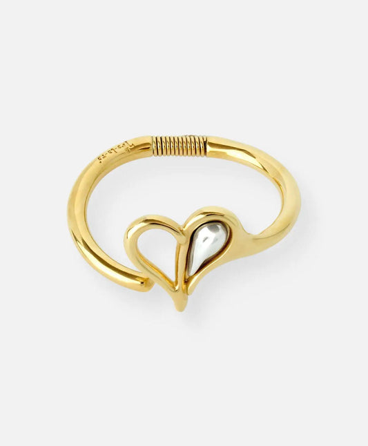 Pasión by Tralará Gold Heart Cuff